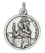 Medal: St Christopher 18mm (MET1855)