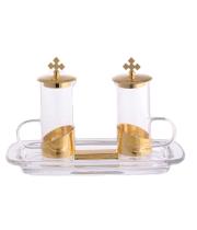 Cruet Set: Gold Includes Tray (CW1507G)