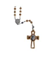 Rosary: Olive Wood - St Benedict (RX5SB)