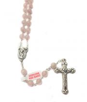 Rosary: Genuine Rose Quartz (RX5526QR)