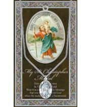 Necklace: with biography St Christopher (LF9620)