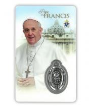 Laminated Card & Medal: Pope Francis (LC1106)