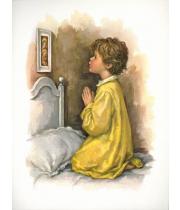 Print: Little Boy Kneeling To Pray (PR029)