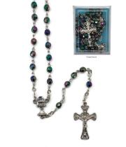 Rosary: First Holy Communion, Irridised Bead (RX447M)