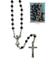 Rosary: First Holy Communion, Black Bead (RX447K)