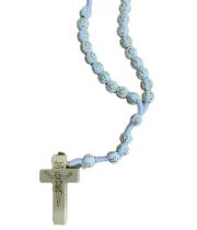 Rosary: Wooden on Cord - White (RO120W)