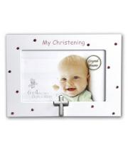 Photo Frame: My Christening with Pink Diamante (PLB1631)