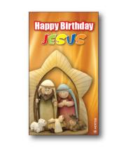 Holy Card: Christmas Happy Birthday Jesus, Child (HCX7155)