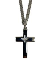 Necklace: Sterling Silver Cross - Holy Spirit (L6093P)