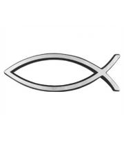 Auto Emblem: Fish Silver, Ichthus (788200564750)