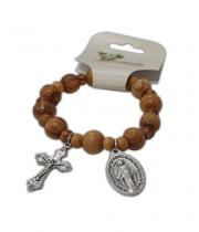 Rosary Bracelet: Olive Wood Beads (BLTOW)