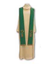 Stole: Green with gold trim (VES5621G)