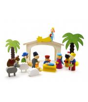 Nativity Set: 8.5cm Children's Wooden 15 pieces (NG22094)