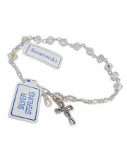 Rosary Bracelet: Swarovski Sterling Silver (RB1955)