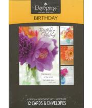 Boxed Cards: Birthday Flowers of Joy (37110)