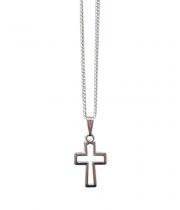 Necklace: Cutout Cross Silver (PC1306S)