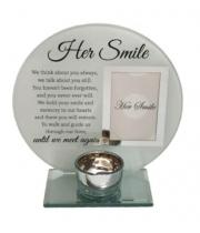 Memorial Frame with Tea Light Her Smile (GE820FE)