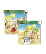 Advent Calendar: Childrens Manger Scene with Glitter (AC95032)