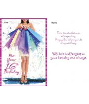 Card: Birthday 16th, Female (CD13030)