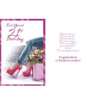 Card: Birthday 21st Female (CD13023)