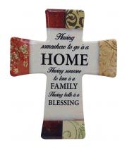 Cross Porcelain: Home Family Blessing (CR201HB)