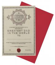 Card: Birthday Greatest Dad In The World (BG0403)