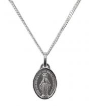 Necklace: Miraculous Sterling Silver Medal & Chain (MC1007)