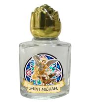 Holy Water Bottle: Glass St Michael (GE1019)