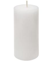 Candle: Pillar Flat Paraffin White 75x400 mm (P75-400)