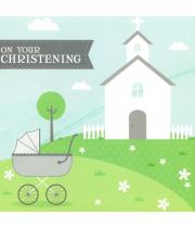 Card: Christening (BLU192)