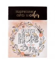 Adult Boxed Colouring Cards: Faith Hope Love (6006937143289)