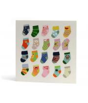 Card: Baby, Colourful Socks (USOCC070)