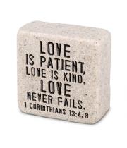 Scripture Stone: Love is Patient (40714)