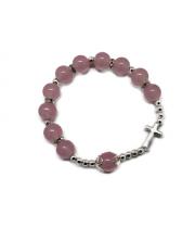 Rosary Bracelet: Pink 8 mm (BR1825P)