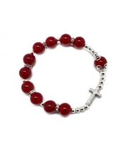 Rosary Bracelet: Red 8 mm (BR1825R)