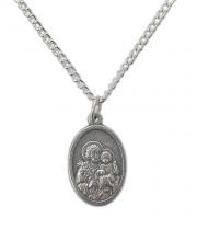 Necklace: St Joseph Medal on a Chain (ME02216CHM)