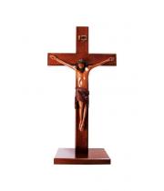 Crucifix: Standing Wooden Mahogany (CC30SQ)