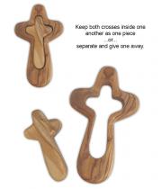 Cross: Olive Wood Comfort The Uniting Cross (CRS1606)