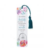 Bookmark with Tassel: Unfading Beauty (TBM106)