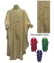 Chasuble & Stole: Cross & Wheat (VE5407W)