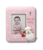 Photo Frame: Bless This Child - Girl 123 x 144mm (PL6038P)