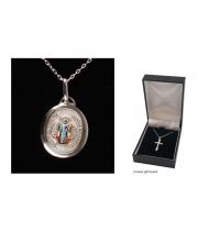 Necklace: Sterling Silver St Benedict (JE69122)