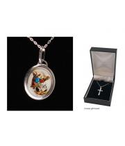 Necklace: Sterling Silver St Michael (JE69129)