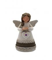 Little Blessing Angel: Dark Amethyst Stone (ST7102)