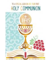 Card: First Holy Communion Chalice Godson (CD13316)