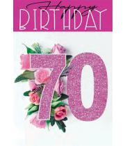 Card: Birthday, 70th Female (CD13058)