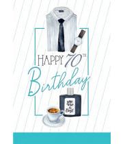 Card: Birthday, 70th Male (CD13057)