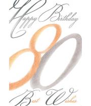 Card: Birthday, 80th (CD13056)