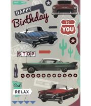 Card: Birthday Vintage Cars (PRM20878)