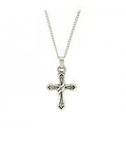 Necklace: Small Silver Cross (PC805)